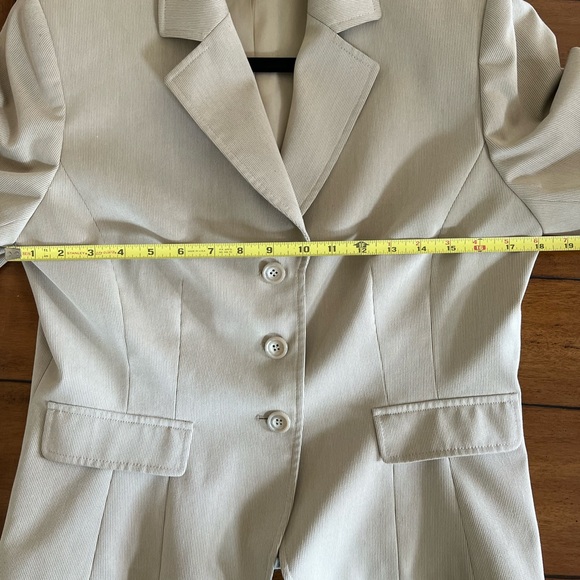 ANTONIO MELANI Beige Blazer Jacket Sz10 - Picture 6 of 10